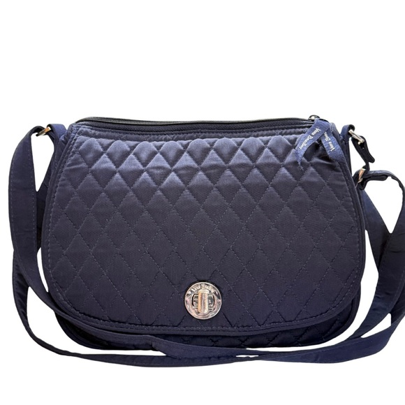 Vera Bradley Handbags - Vera Bradley Quilted Navy Blue Crossbody Bag